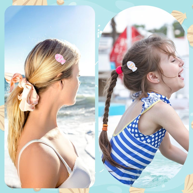DOPENSPI 12PCS Small Fish Hair Clips, Colorful Kawaii Fish Clip Fun Fishes Shaped Alligator Clips Fun Plaid Fishes Marine Themed Barrettes Sea Animal Hair Accessories for Women Girls - Image 3